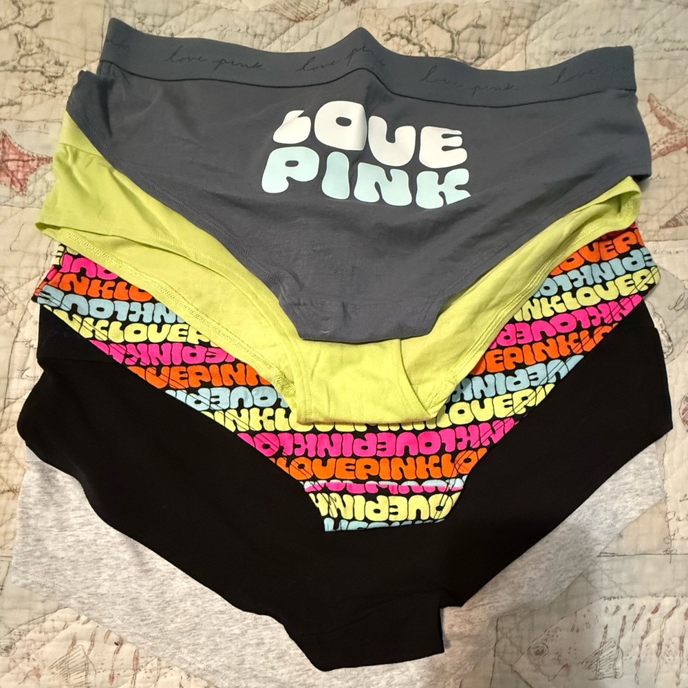 PINK Victoria's Secret Colorful Panties 5 pair